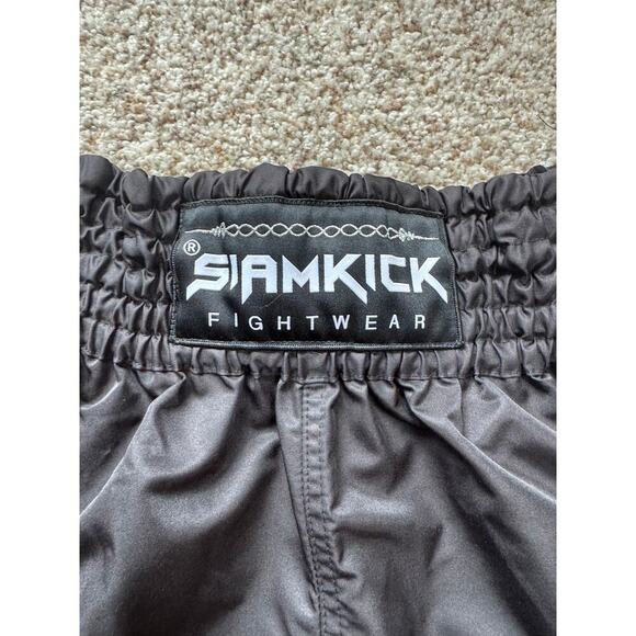 SIAMKICK Fightwear "Core Midnight" Muay Thai shorts; size Men's XL; Black - Picture 3 of 8